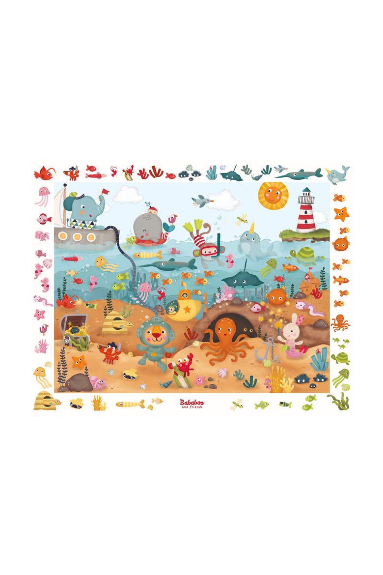 Underwater Search-and-Find Puzzle Game, Main, color, Multi / Blue