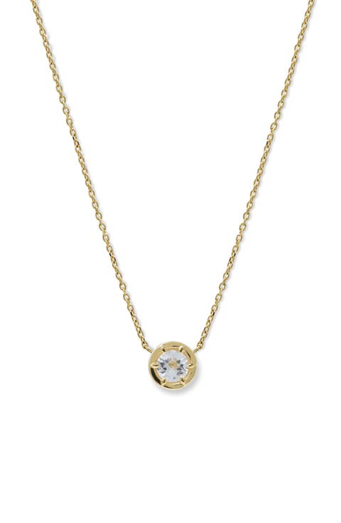 Mélia Kate Solitaire Pendant Necklace