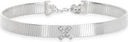 MESHMERISE 'X' Diamond Ribbed Chain Bracelet