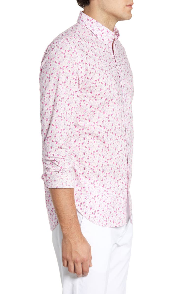 Bonobos Summerweight Slim Fit Floral Print Button-Down Shirt, Alternate, color, 