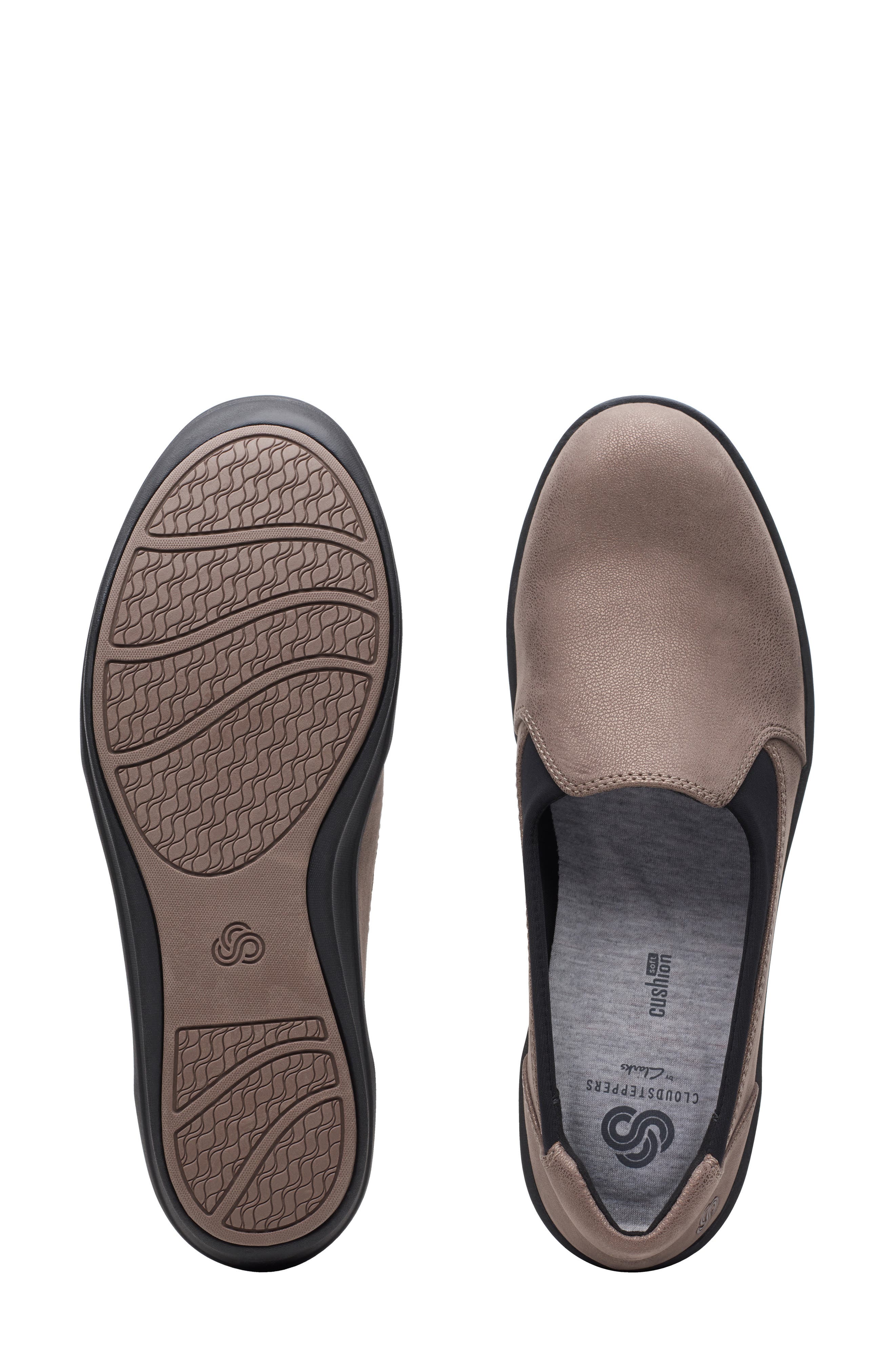 Clarks<sup>®</sup> Step Rose Moon Wedge Loafer, Alternate, color, 