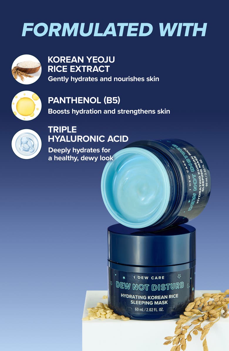 I DEW CARE Dew After Dark Hydrating Overnight Face Mask, Lip Mask & Sleep Mask Set, Alternate, color, 