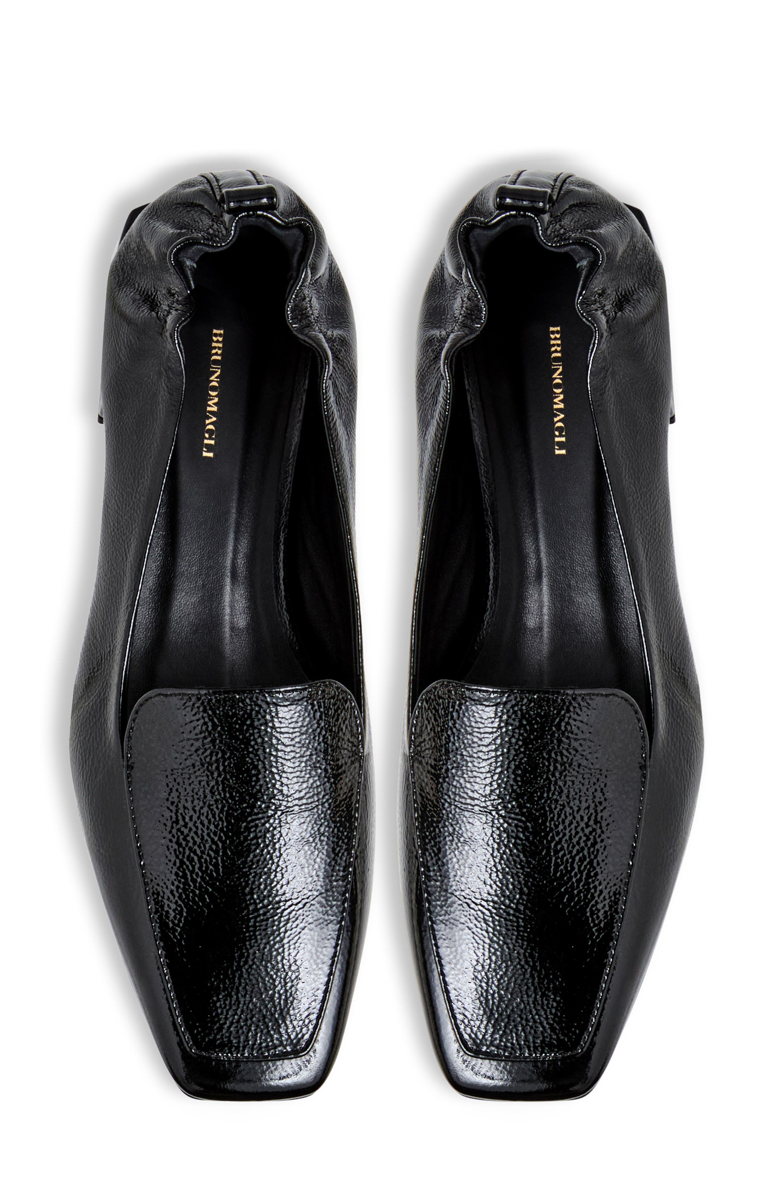 Bruno Magli Porscha Loafer, Alternate, color, Black Crinkle Patent
