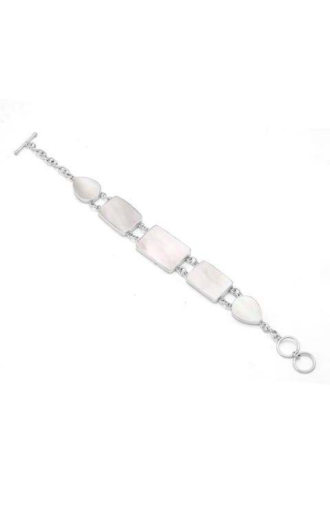 Sterling Silver Station Line Bracelet