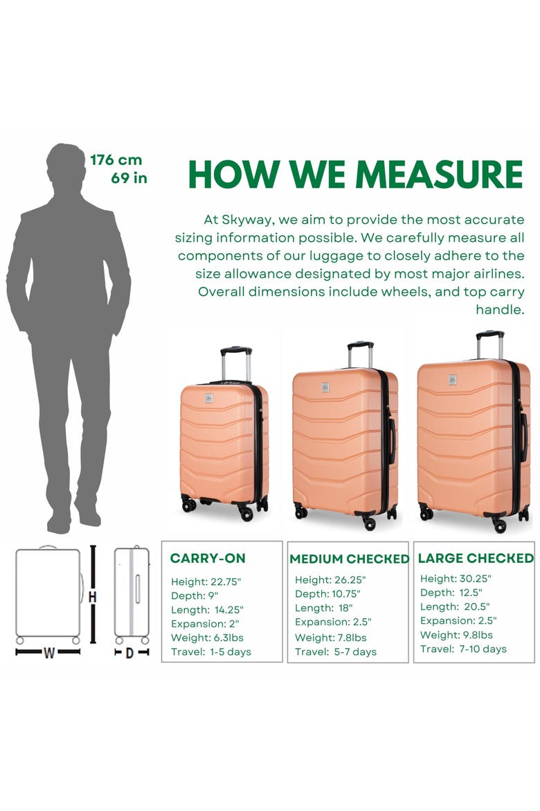 Silverton Hardside Expandable 20" Carry On Spinner Luggage, Alternate, color, Papaya Punch