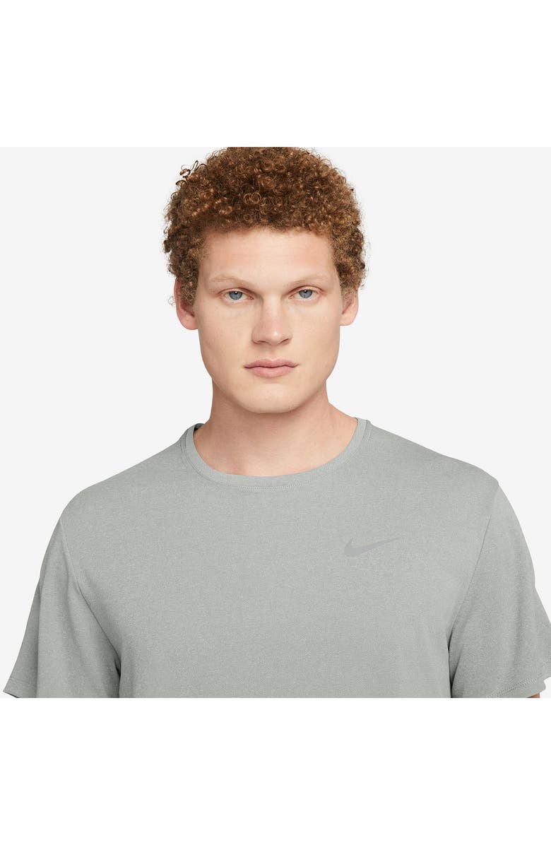 Nike Dri-FIT UV Miler Short Sleeve Running Top, Alternate, color, Grey Fog/ Particle Grey
