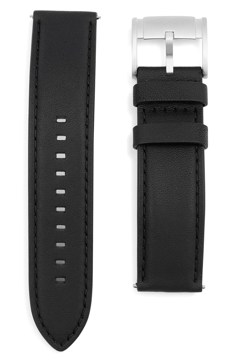 Fossil Luther Three Hand Quartz Watch with Interchangeable Strap, 44mm, Alternate, color, Black/ Silver