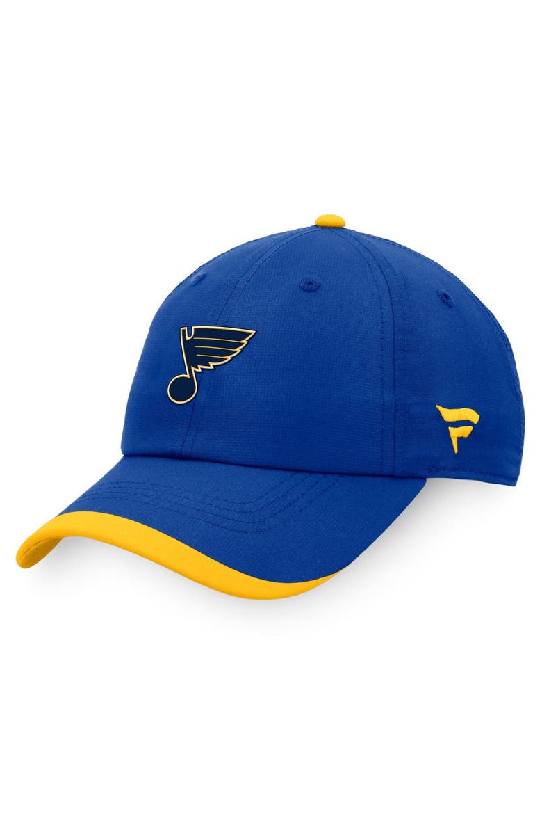 Men's Fanatics Branded Blue St. Louis Blues Authentic Pro Rink Pinnacle Adjustable Hat, Main, color, Blue