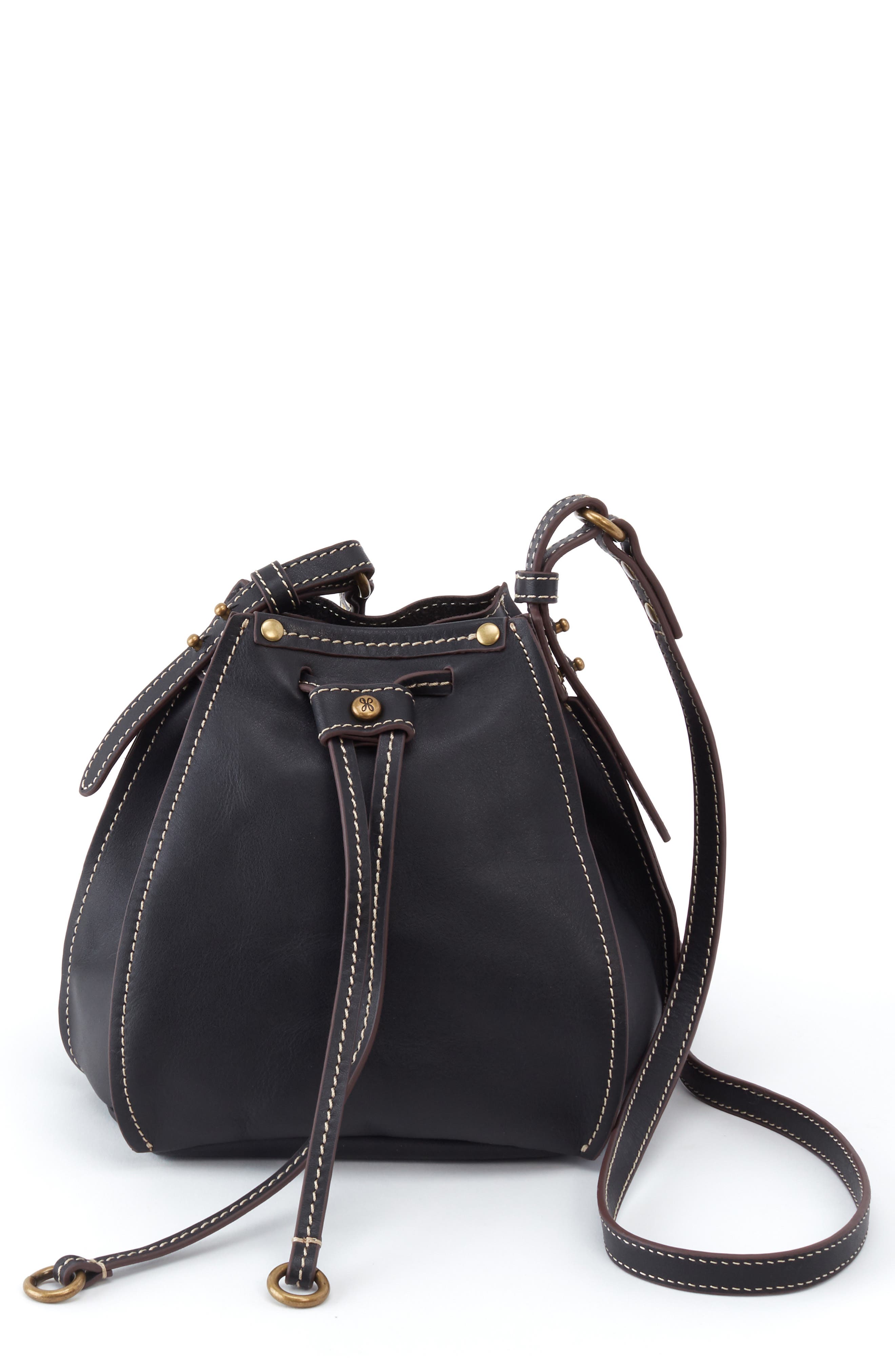 HOBO Cinder Drawstring Leather Crossbody Bag, Main, color, 