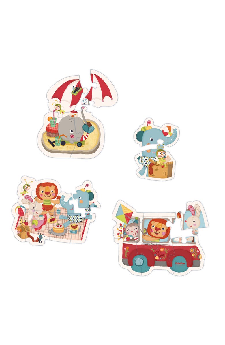 Bababoo and friends<sup>®</sup> Pippa Bunny Road trip Figure Puzzle, Main, color, Red