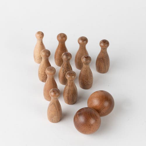 Ten Thousand Villages Handmade Tabletop Bowling in Brown  product