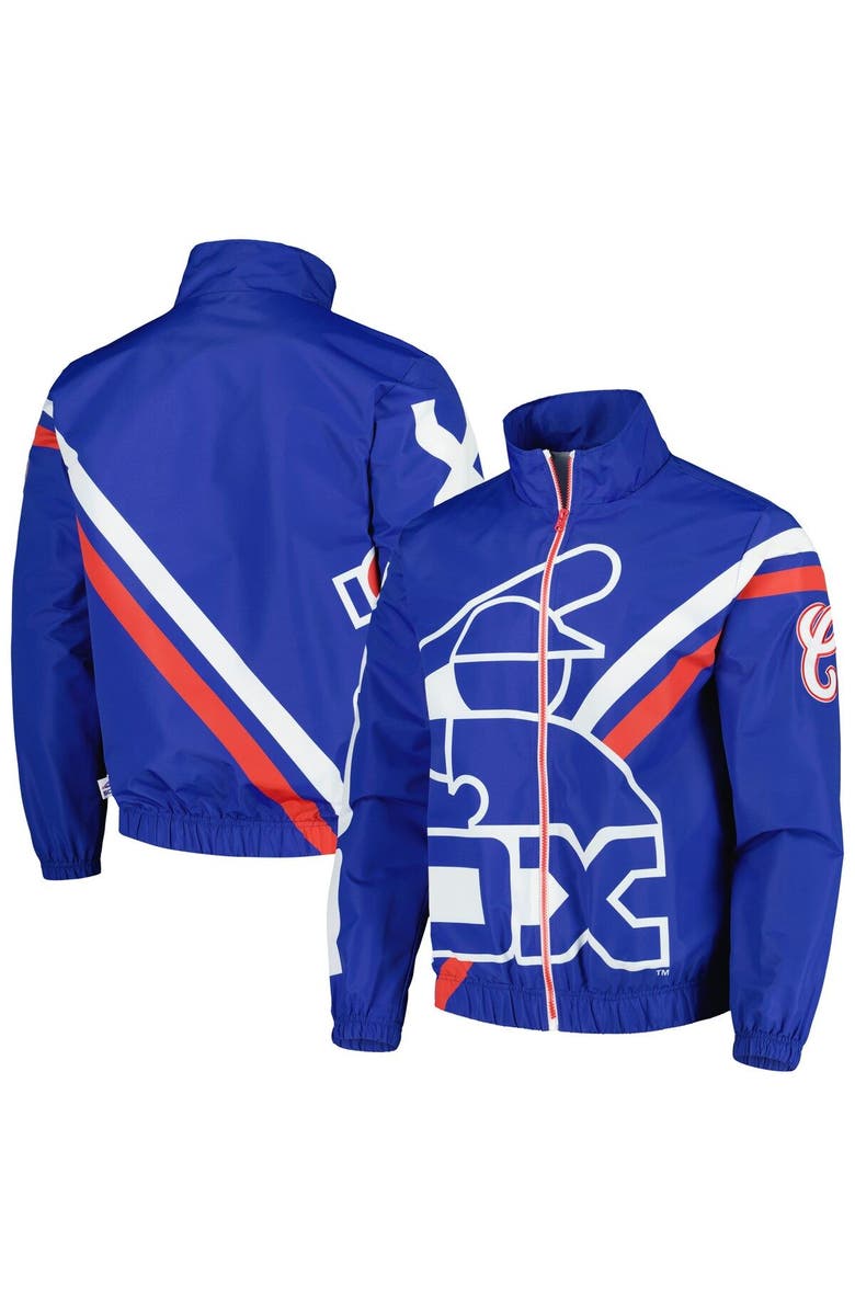 Mitchell & Ness Men's Mitchell & Ness Royal Chicago White Sox Exploded Logo Warm Up Full-Zip Jacket, Main, color, Royal
