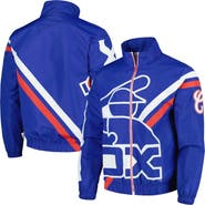 Mitchell & Ness Men's Mitchell & Ness Royal Chicago White Sox Exploded Logo Warm Up Full-Zip Jacket