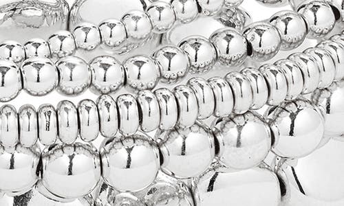Nordstrom Set Of 5 Beaded Stretch Bracelets
