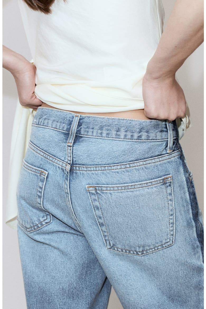 Mid Rise Straight Leg Jeans, Alternate, color, LIGHT BLUE