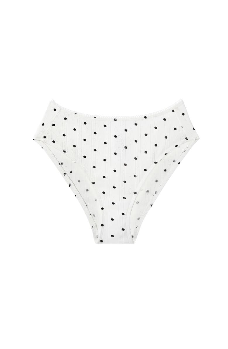 CUUP The Brief- Pointelle, Main, color, Salt Polka Dot