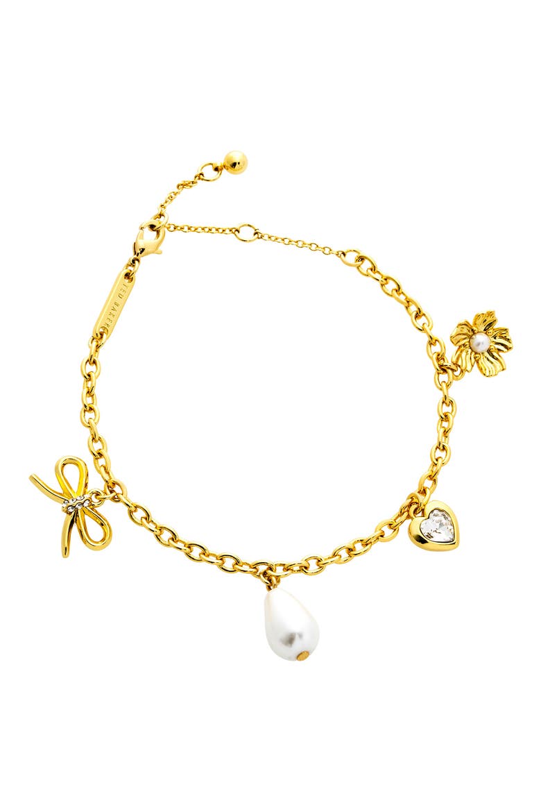 Isabella Icon Charm Bracelet, Alternate, color, METALLIC GOLD