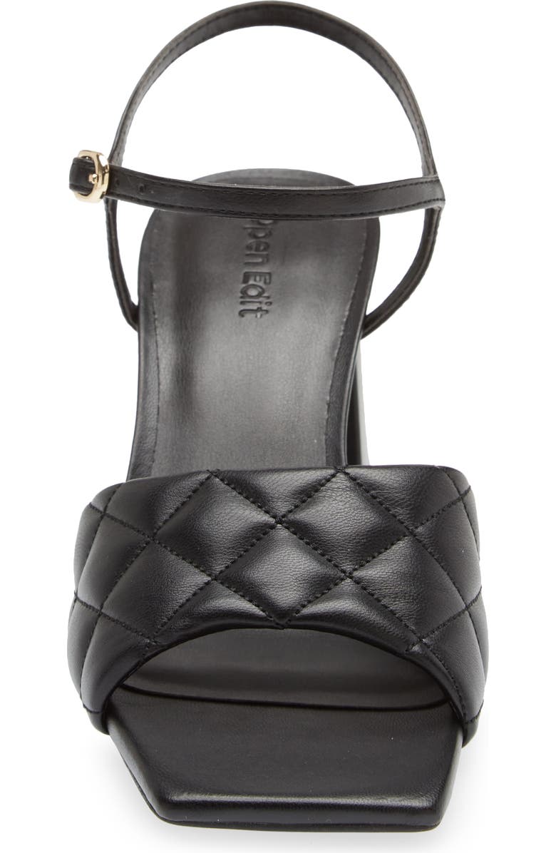 Open Edit Austyn Quilted Sandal, Alternate, color,