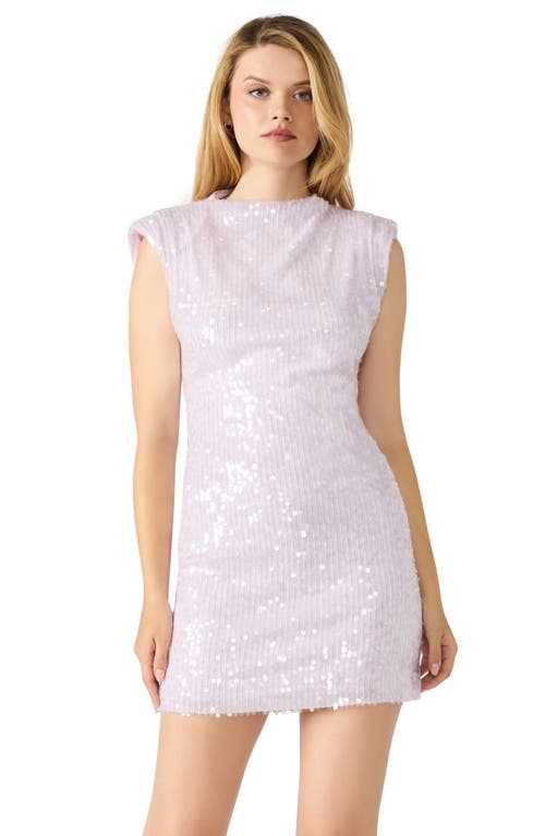 Steve Madden Astoria Sequin Minidress In Purple