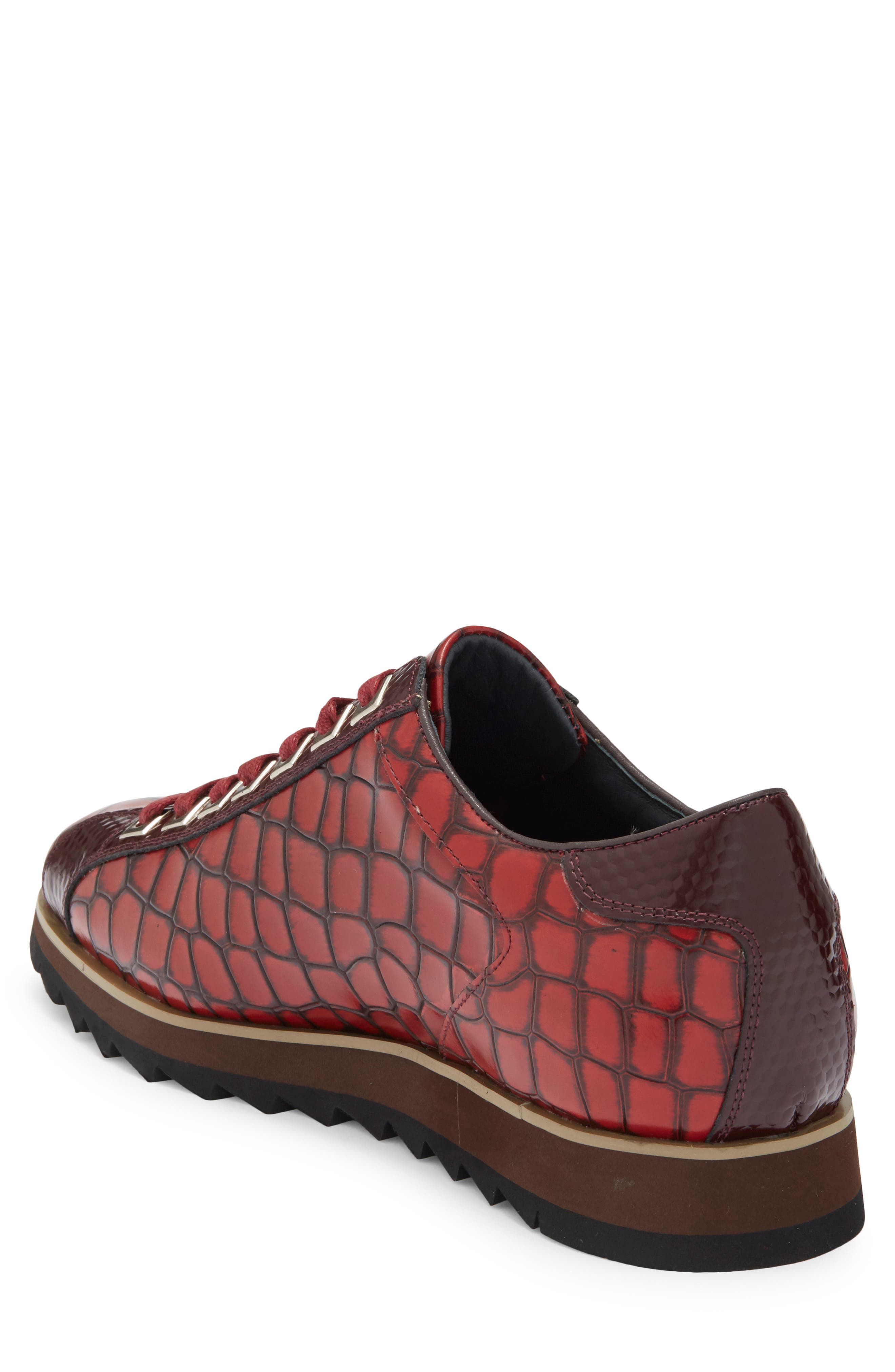 Memphis Sneaker, Alternate, color, BURGUNDY