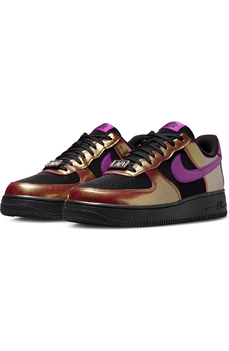 Nike Air Force 1 '07 LV8 Basketball Sneaker, Main, color, Black/ Bold Berry