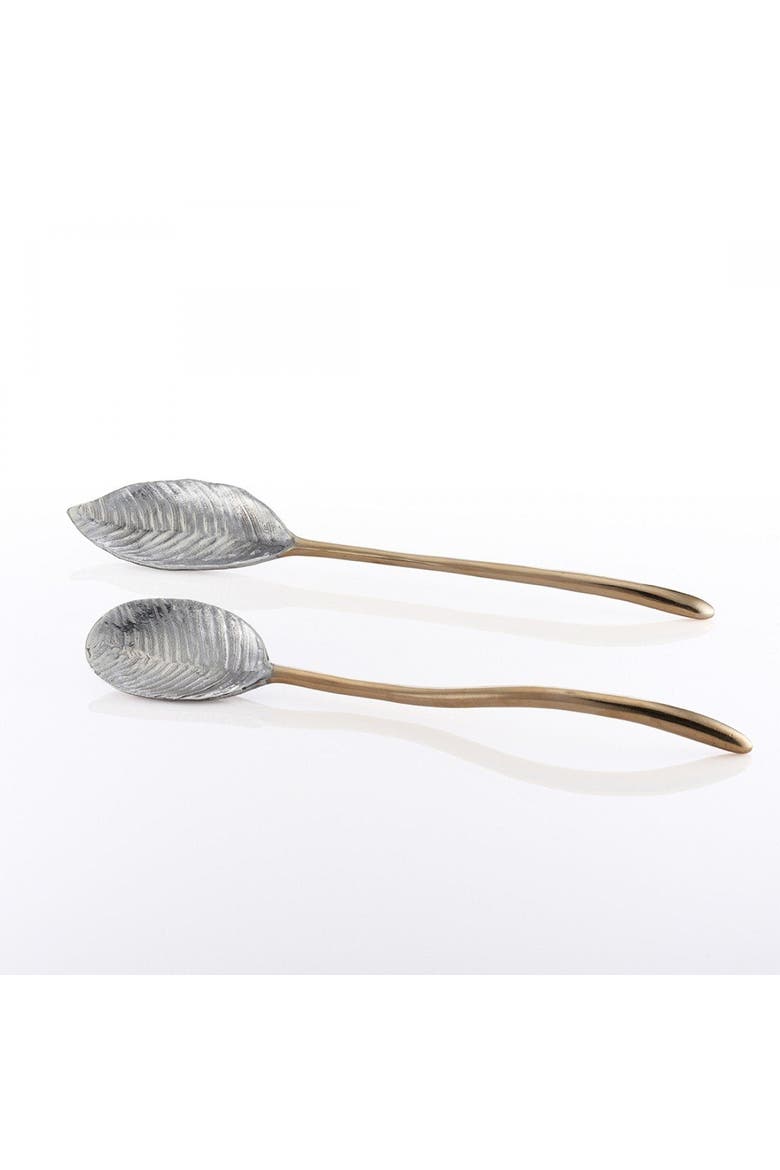 Feather Long Serving Set, Main, color, Gold
