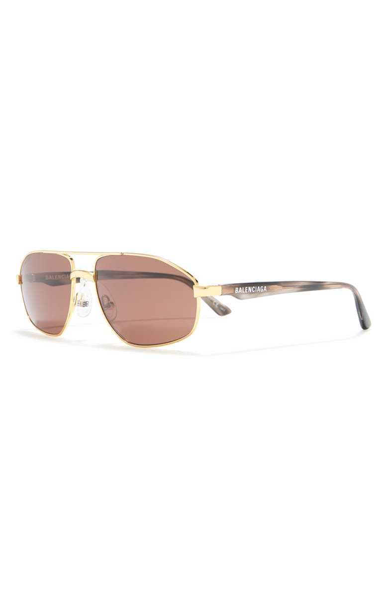 Balenciaga Geometric Fashion Sunglasses, Alternate, color,