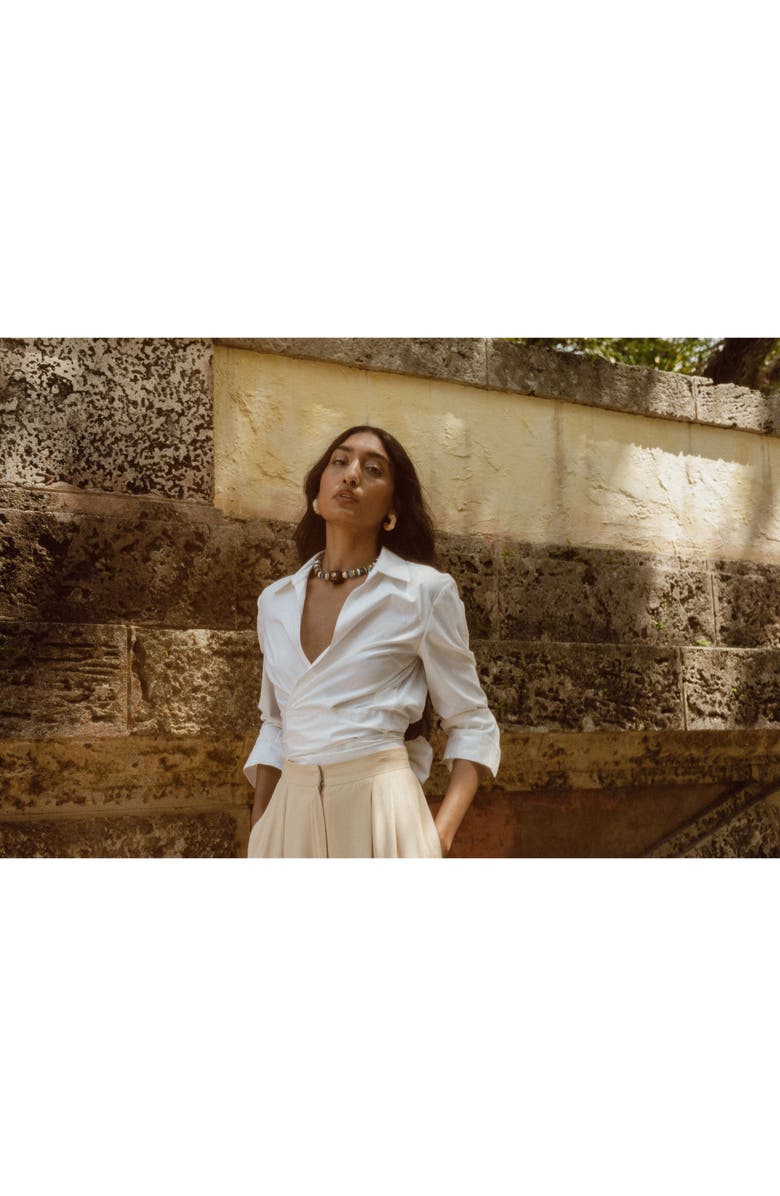 Lizzie Fortunato Blue Moon Beaded Collar Necklace, Alternate, color,