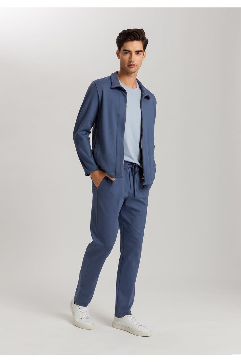 Smartwear Cotton Drawstring Lounge Pants, Alternate, color, Vintage Indigo