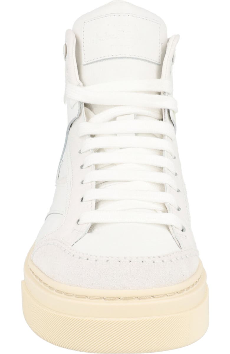 FERRAGAMO Cassio High Top Sneaker, Alternate, color, White