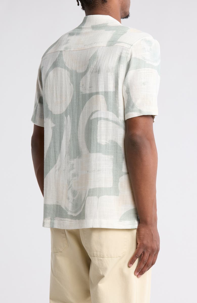 JASON WU Abstract Short Sleeve Button-Up Shirt, Alternate, color,