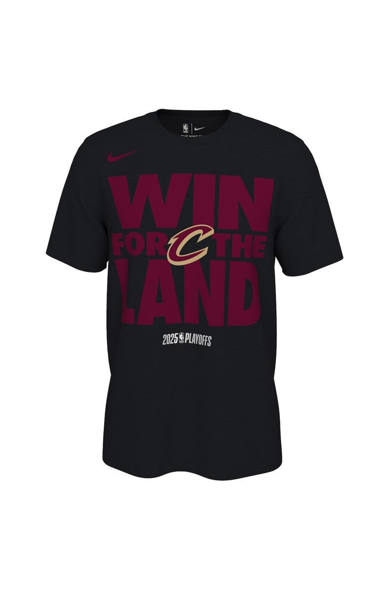 Nike Unisex Nike Black Cleveland Cavaliers 2025 NBA Playoffs On-Court Mantra T-Shirt, Alternate, color, 