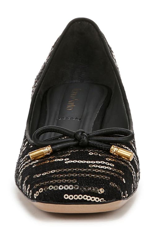 Franco Sarto Natalia 2 Womens Bow Tweed Block Heels In Black Multi