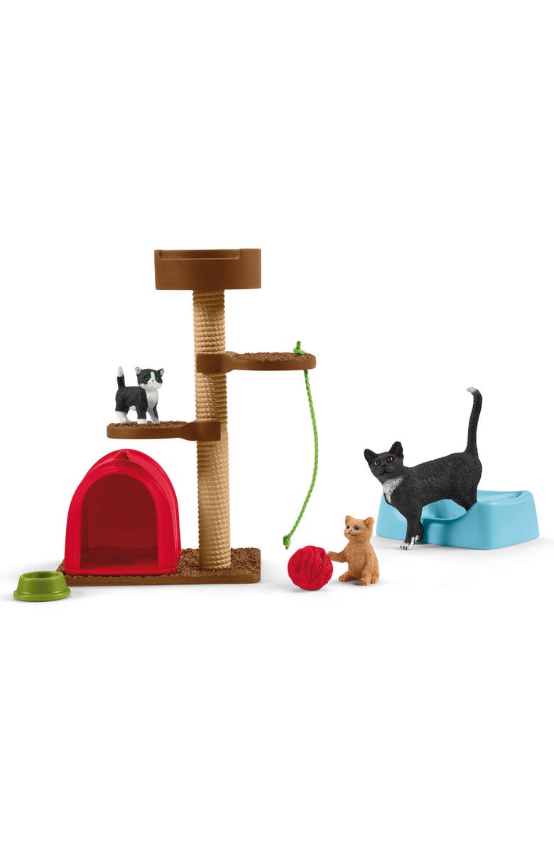Schleich Farm World Playtime For Cute Cats, Animal Figure Playset, Kids, Main, color, Multicolored