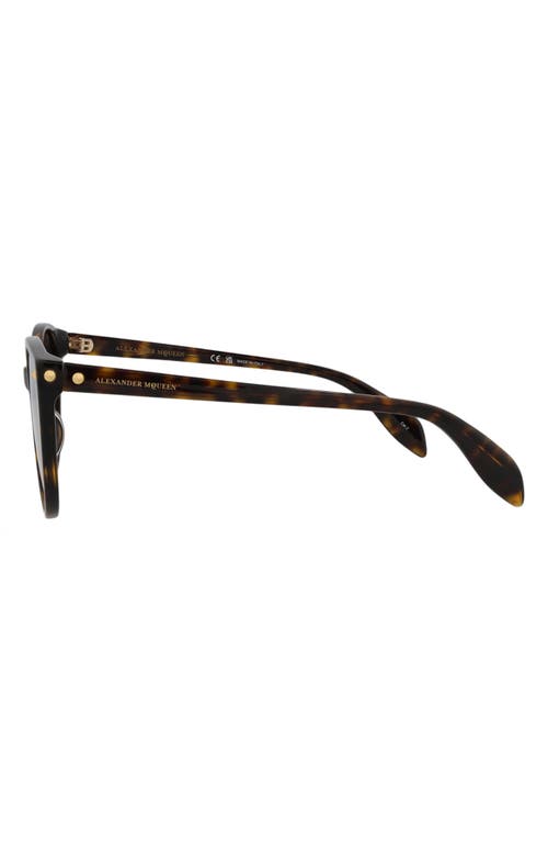 Alexander Mcqueen Mcqueen 55mm Gradient Cat Eye Sunglasses In Avana Avana Brown