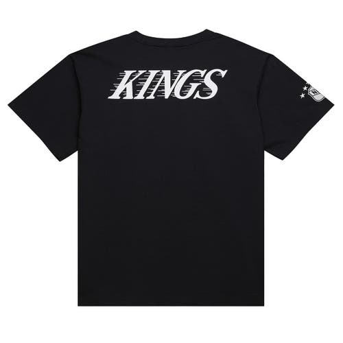 MITCHELL & NESS MITCHELL & NESS WAYNE GRETZKY BLACK LOS ANGELES KINGS NHL ULTIMATE PLAYER VINTAGE LOGO T-SHIRT