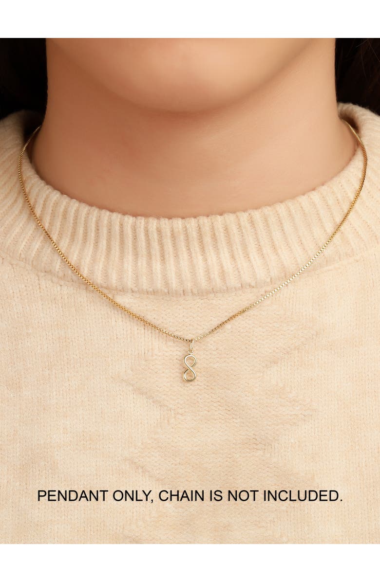 DEVATA Infinity Pendant in 14K Gold, Alternate, color, Yellow Gold