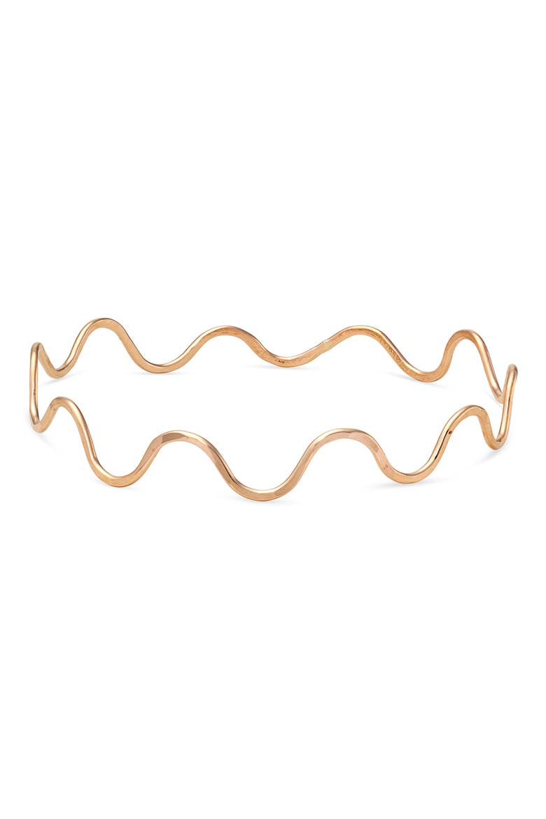 Wave Bangle, Main, color, 14K GOLD FILL