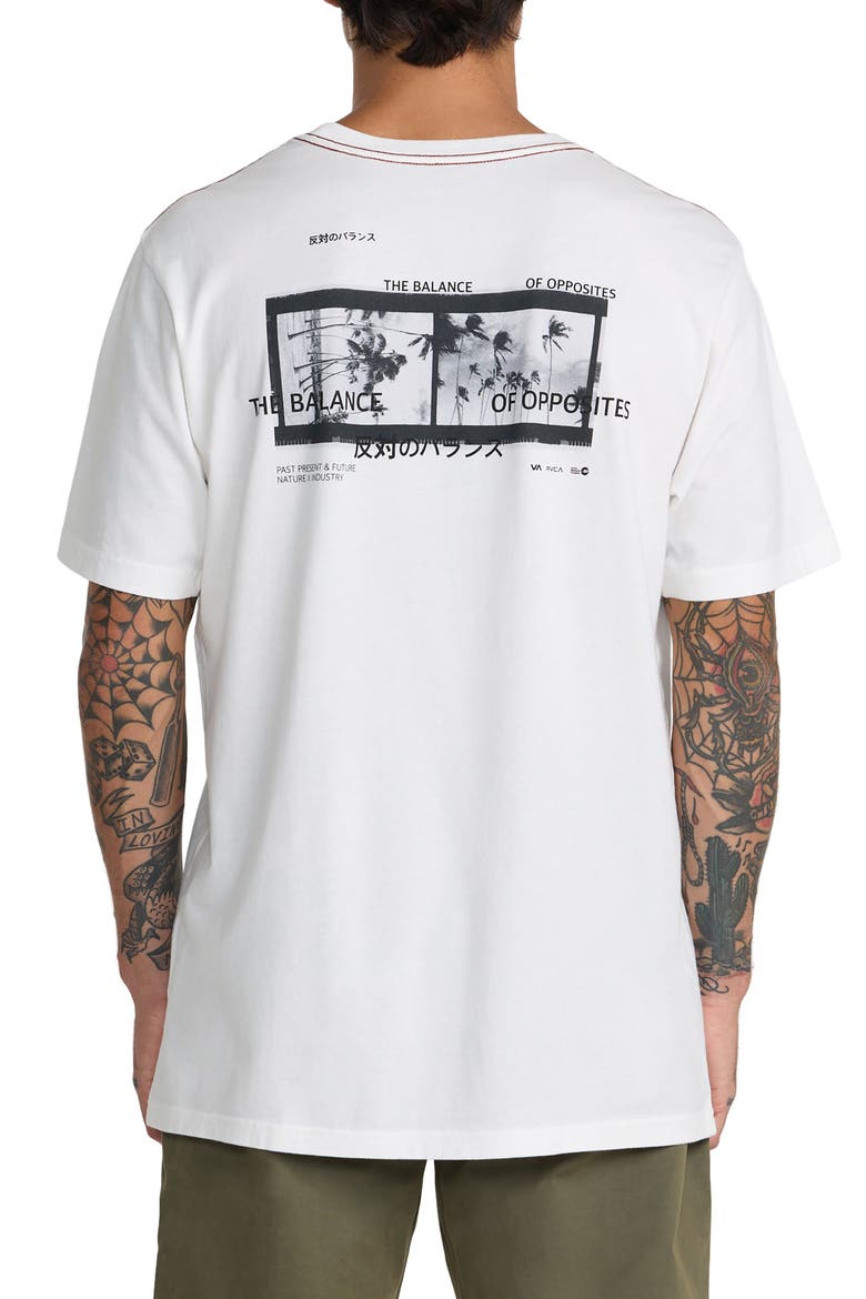 Palm Reel Cotton Graphic T-Shirt, Alternate, color, ANTIQUE WHITE