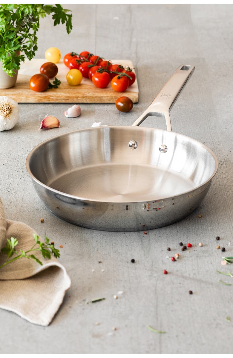 BRA Cookware Signature Stainless Steel Professional Frypan, 11-Inch, Alternate, color, Silver