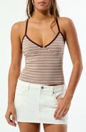 PacSun Elle Easy V-Neck Stripe Camisole