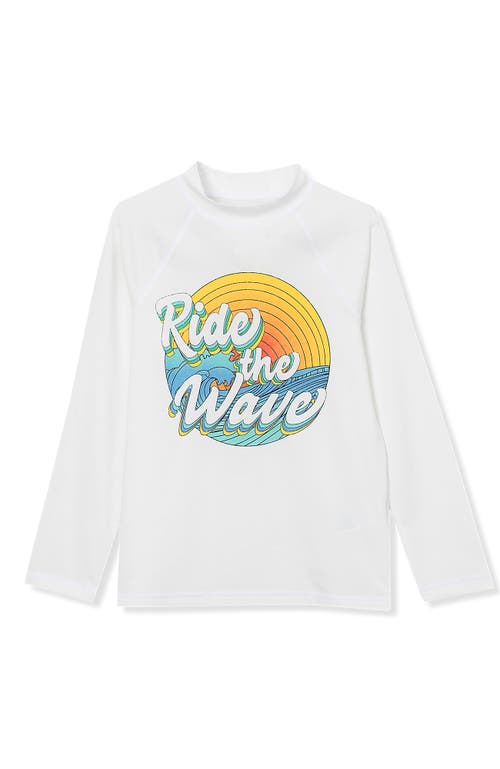 LANDS' END LANDS' END BOYS LONG SLEEVE UPF 50 SUN PROTECTION RASH GUARD