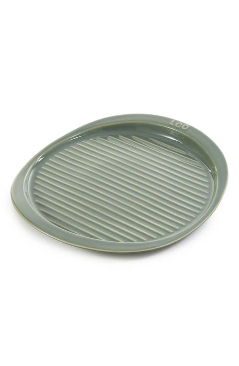 Leo Balance Ribbed Ceramic Pizza Tray