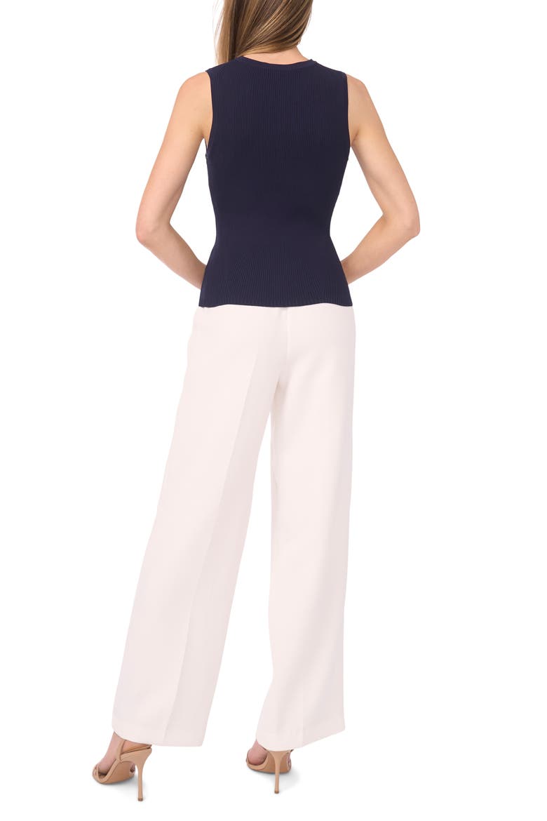 Rib Knit Sleeveless Sweater, Alternate, color, BARITONE BLUE