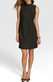 Donna Karan New York Tweed Sleeveless Sheath Dress
