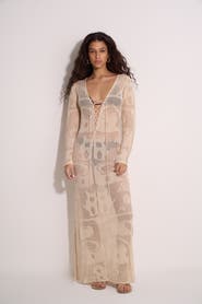 Gottex Beach Life Perfect Lady Crochet Dress Cover-Up