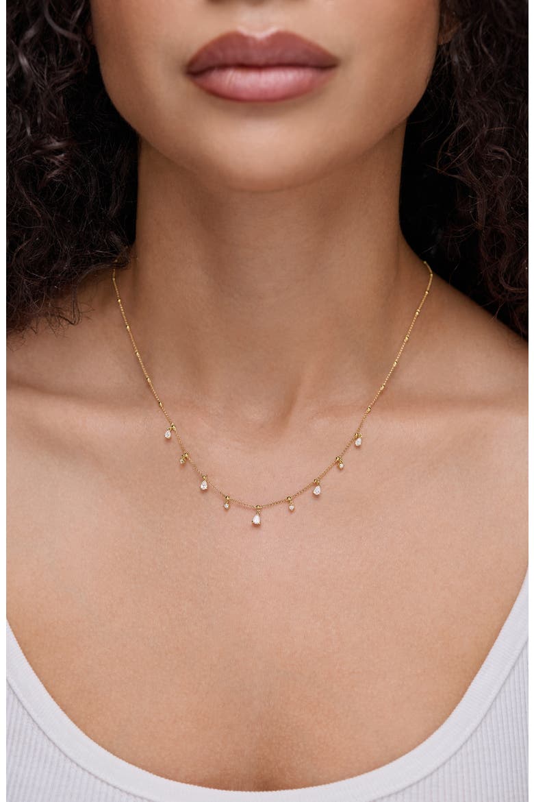 Mykonos Diamond Station Necklace, Alternate, color, 18K YELLOW GOLD