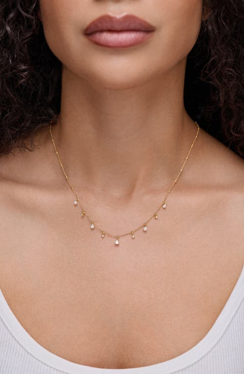 Bony Levy Mykonos Diamond Station Necklace In Brown