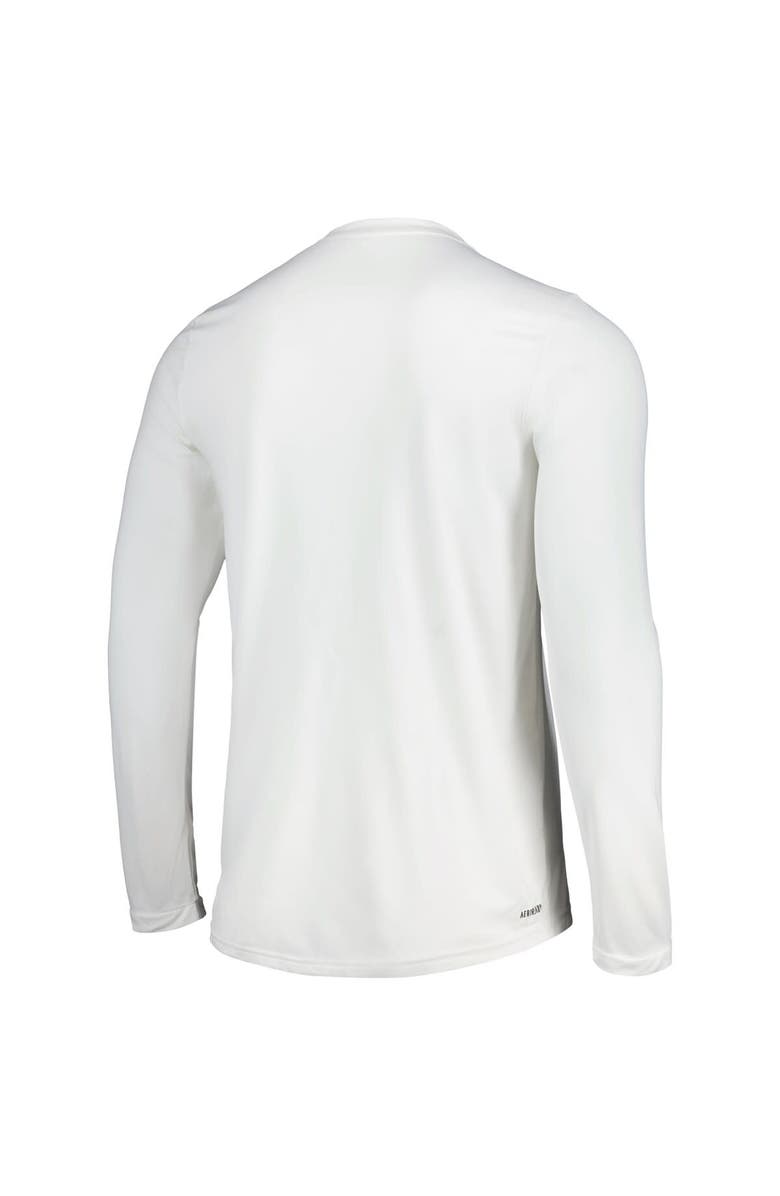 adidas Men's adidas White San Jose Earthquakes 2024 Jersey Hook AEROREADY Long Sleeve T-Shirt, Alternate, color, 