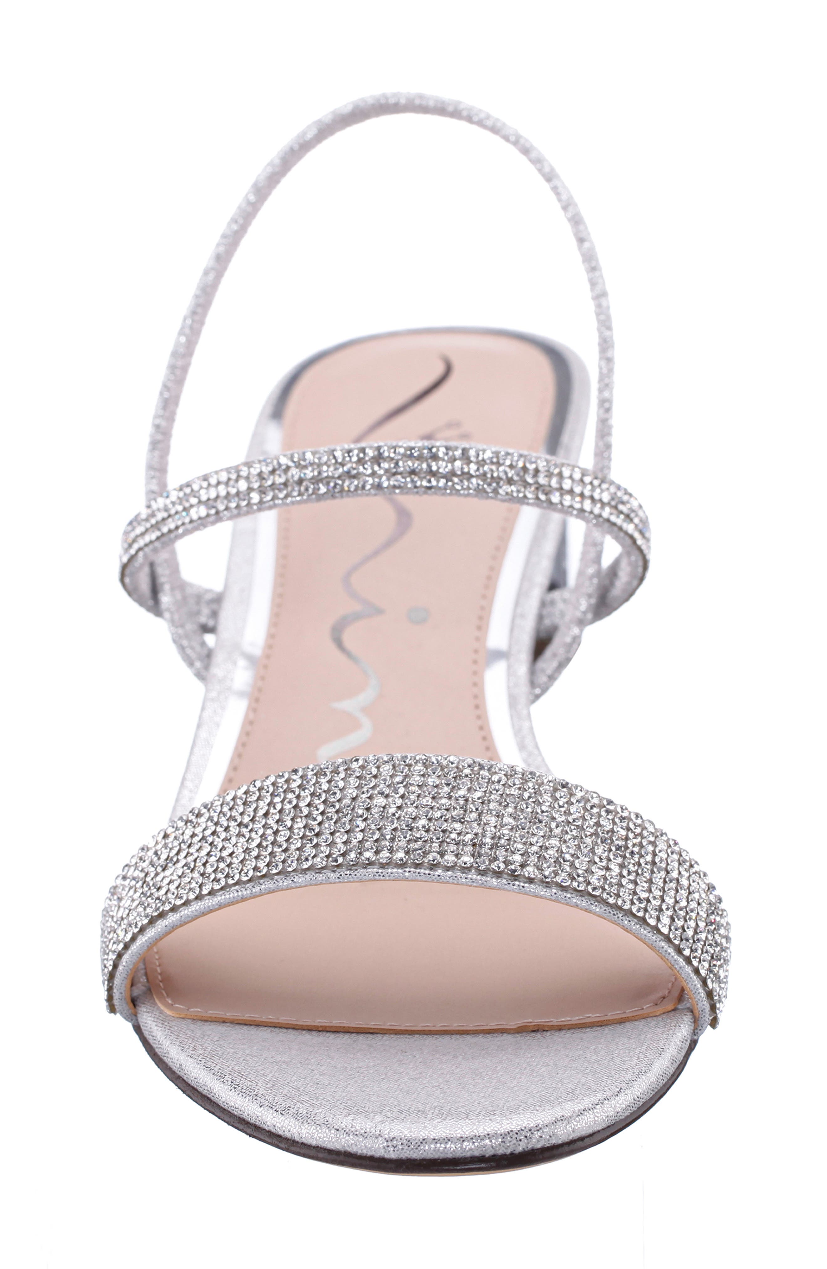 Nina Gwenda Slingback Sandal, Alternate, color, Silver
